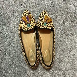 Hush puppies colorful animal print loafers size 8.5